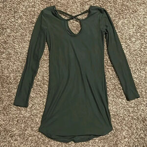 Derek Heart Long Sleeve Mini Dress | Mini Dress | Green Dress | Long Sleeve |